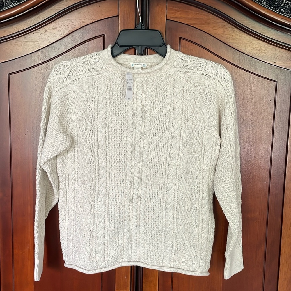 New with tags Crewcuts Fisherman Sweater